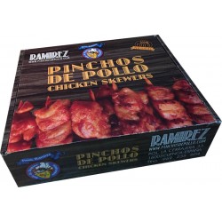Pinchos de pollo congelados 30 uds.